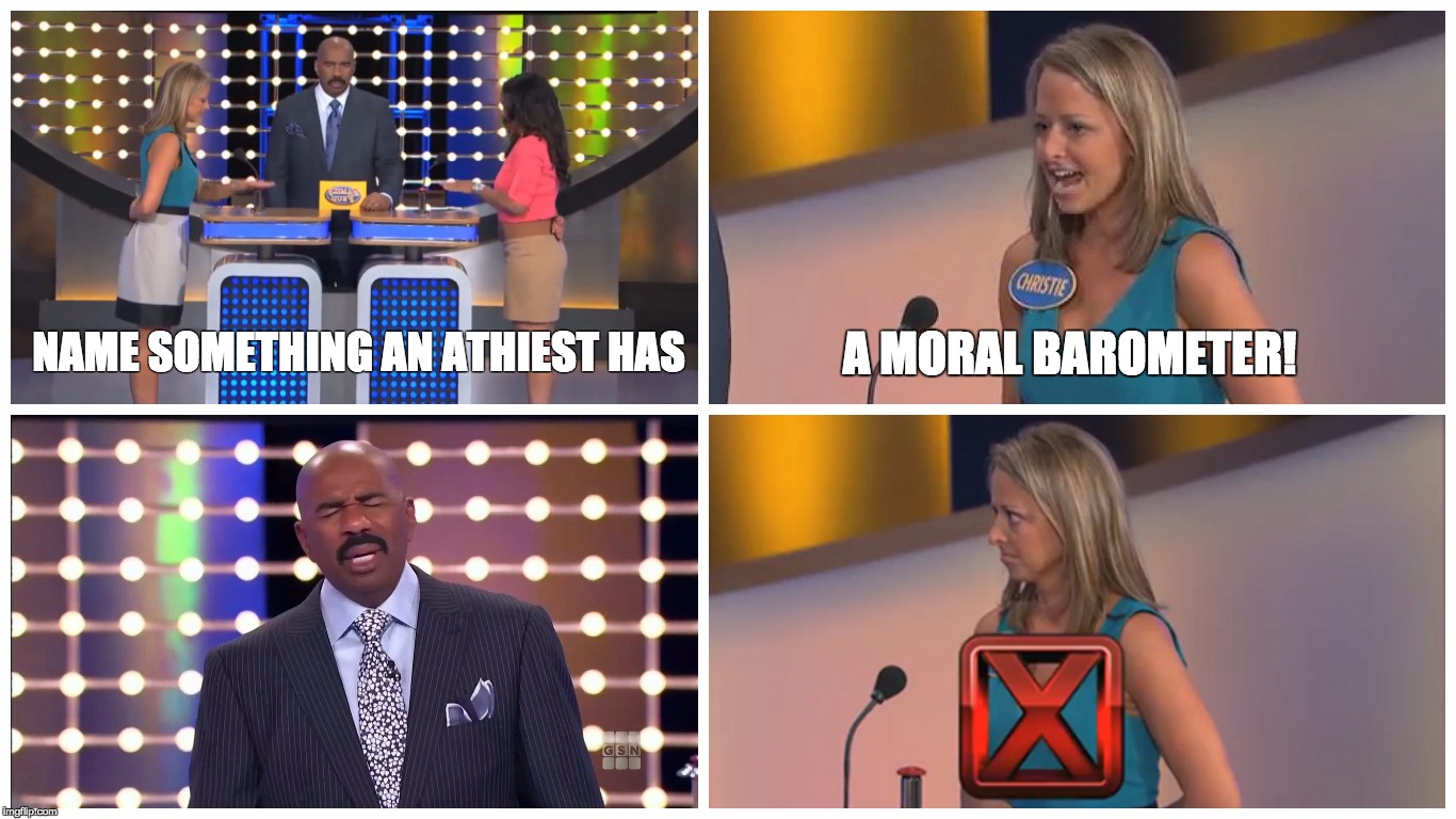 NAME SOMETHING AN ATHIEST HAS A MORAL BAROMETER! | image tagged in h3h3productions | made w/ Imgflip meme maker