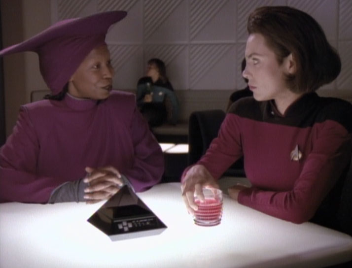 Guinan and Ensign Ro Blank Meme Template