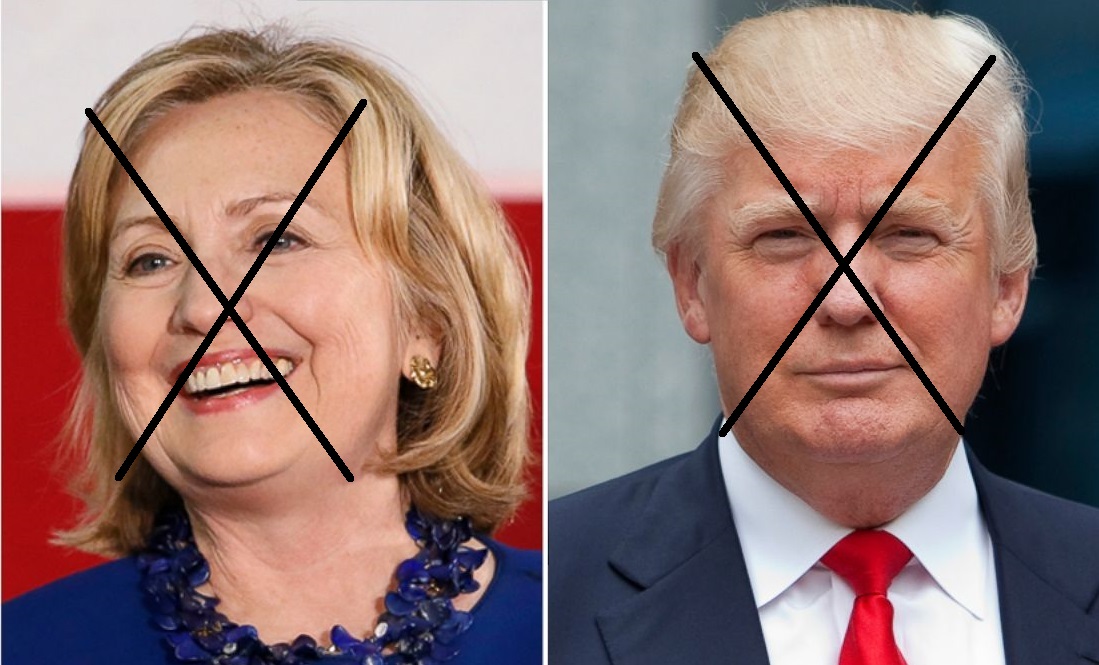 High Quality trump and hillary Blank Meme Template