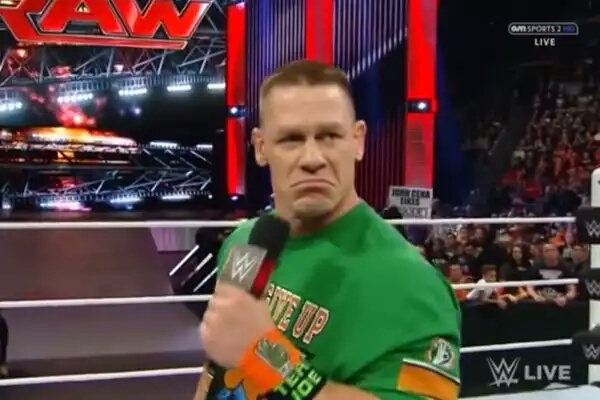 Disappointed John Cena Blank Meme Template