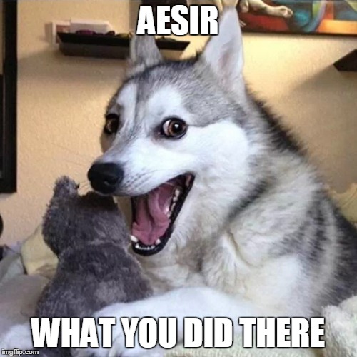 AESIR WHAT YOU DID THERE | made w/ Imgflip meme maker