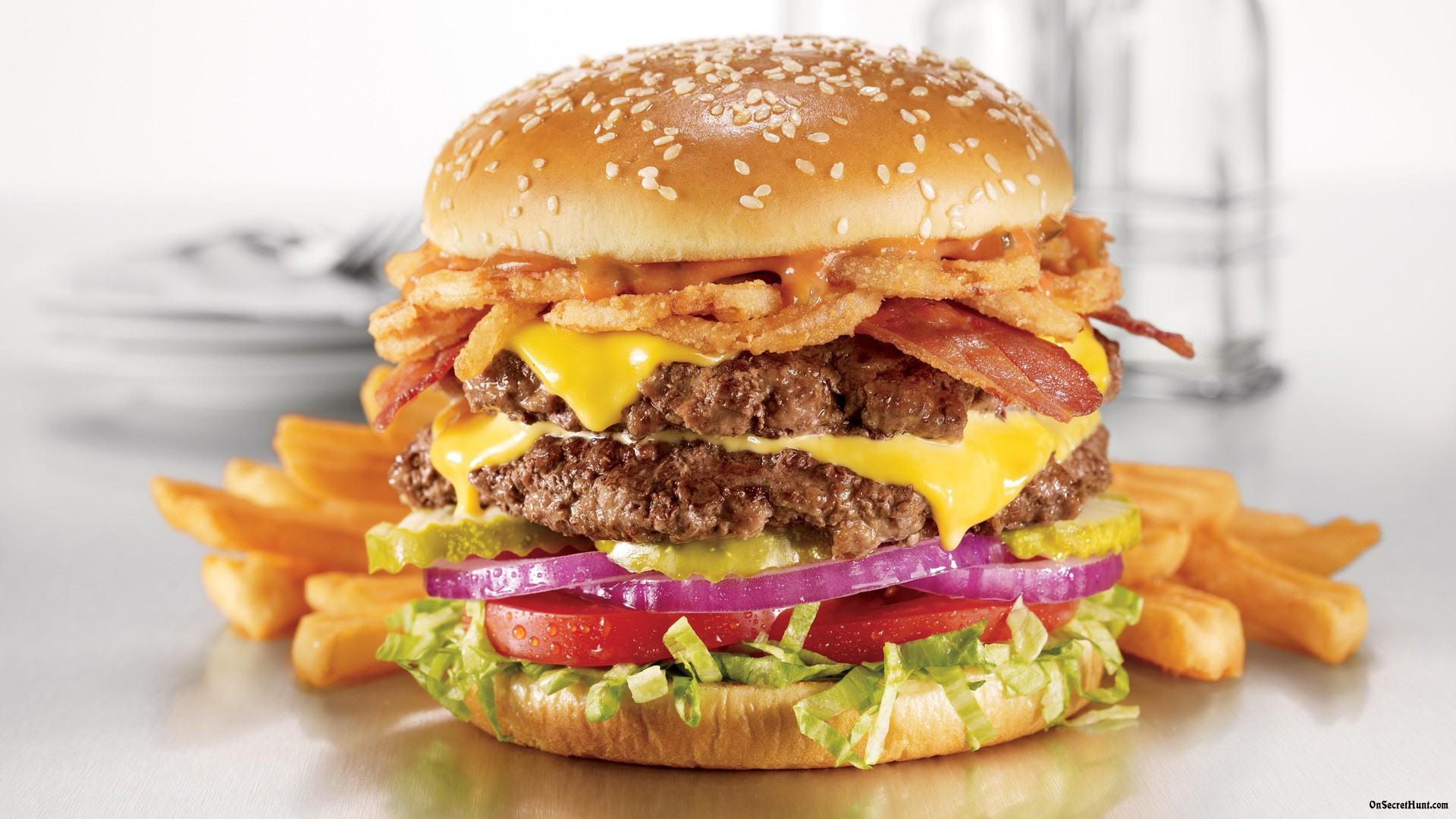 Burger & Fries Blank Meme Template