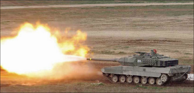 Leopard 2 tank fire firing Blank Meme Template