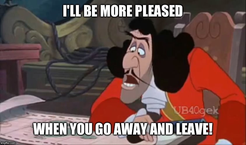 image tagged in captain hook concentrating,memes,disney,peter pan,captain h...
