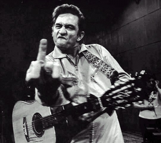 High Quality 2015 Johnny Cash Finger Blank Meme Template