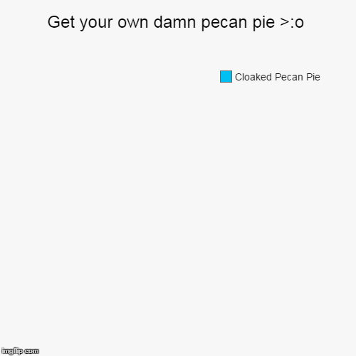 sick of people eating my pecan pie! "invents cloaking device for pie's"
 | image tagged in funny,pie charts | made w/ Imgflip chart maker
