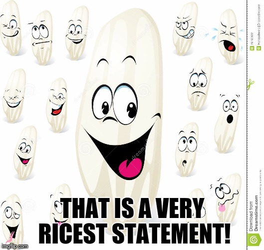 THAT IS A VERY RICEST STATEMENT! | made w/ Imgflip meme maker