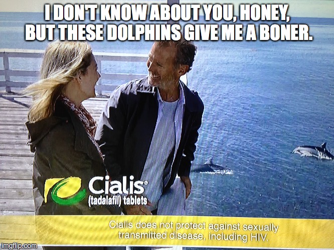 SCHWING! | I DON'T KNOW ABOUT YOU, HONEY, BUT THESE DOLPHINS GIVE ME A BONER. | image tagged in nsfw | made w/ Imgflip meme maker