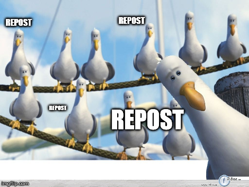 REPOST REPOST REPOST REPOST | made w/ Imgflip meme maker
