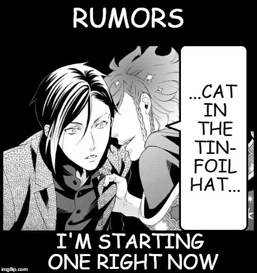 Rumors | RUMORS I'M STARTING ONE RIGHT NOW ...CAT IN THE TIN- FOIL HAT... | image tagged in rumors | made w/ Imgflip meme maker