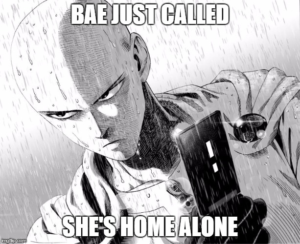 Bae Just Called | BAE JUST CALLED SHE'S HOME ALONE | image tagged in bae just called | made w/ Imgflip meme maker