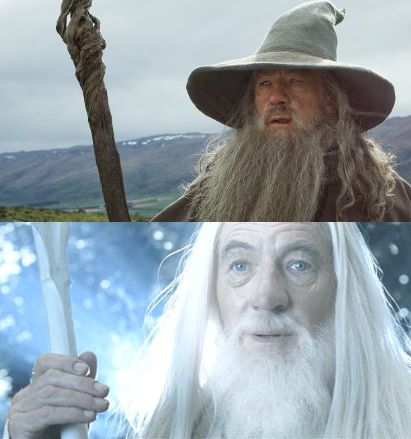 High Quality Gandalf Before After Blank Meme Template