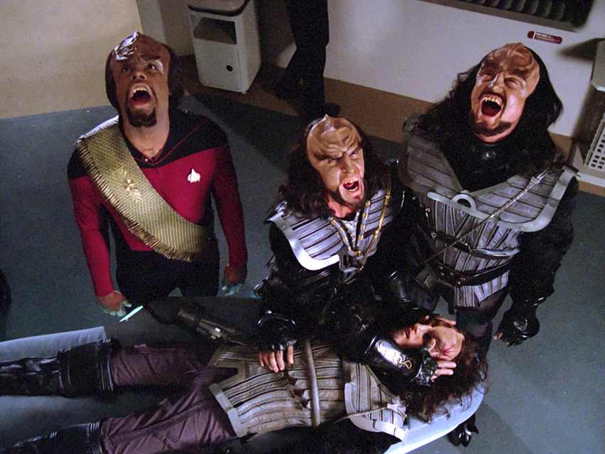 High Quality klingon death scream Blank Meme Template