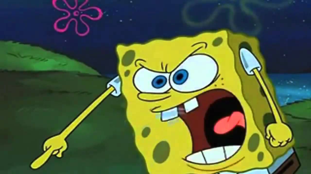 spongebob yelling Blank Meme Template