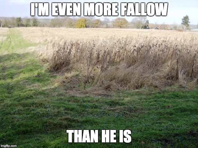 I'M EVEN MORE FALLOW THAN HE IS | made w/ Imgflip meme maker