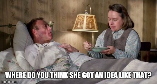 WHERE DO YOU THINK SHE GOT AN IDEA LIKE THAT? | made w/ Imgflip meme maker