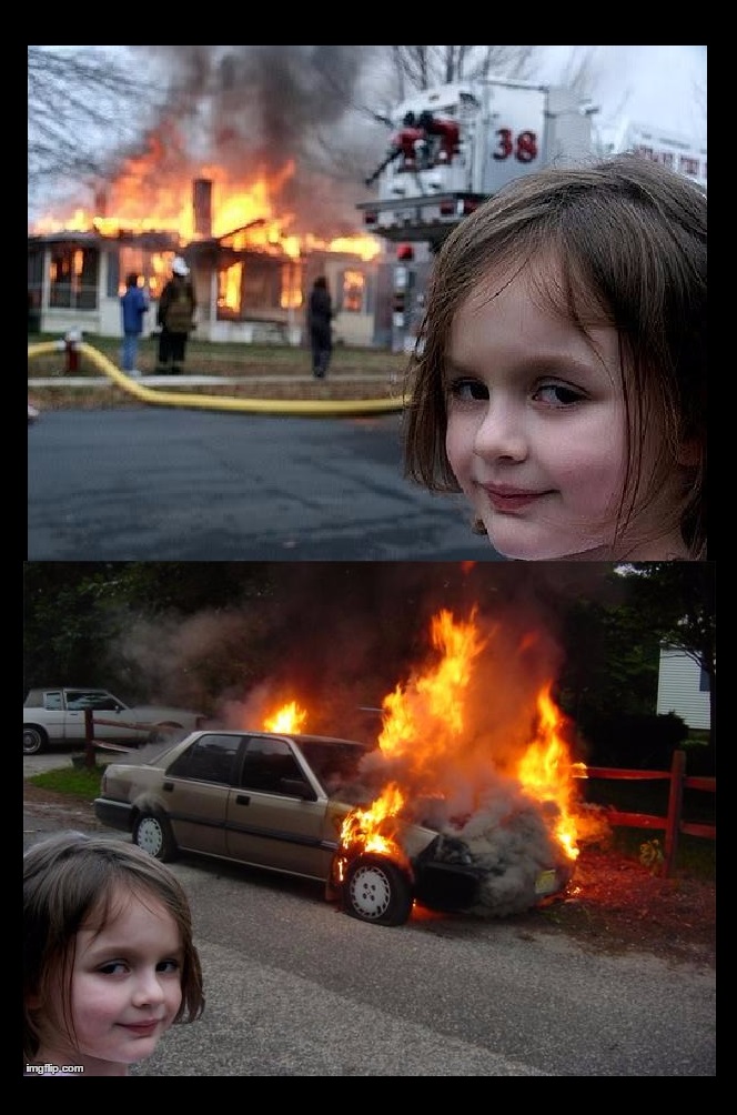 Girls Burn 2X Blank Meme Template