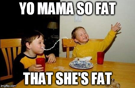 yo mama so fat | YO MAMA SO FAT THAT SHE'S FAT | image tagged in yo mama so fat | made w/ Imgflip meme maker