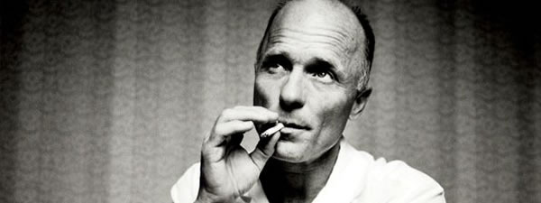 Ed Harris smoking bw Blank Meme Template