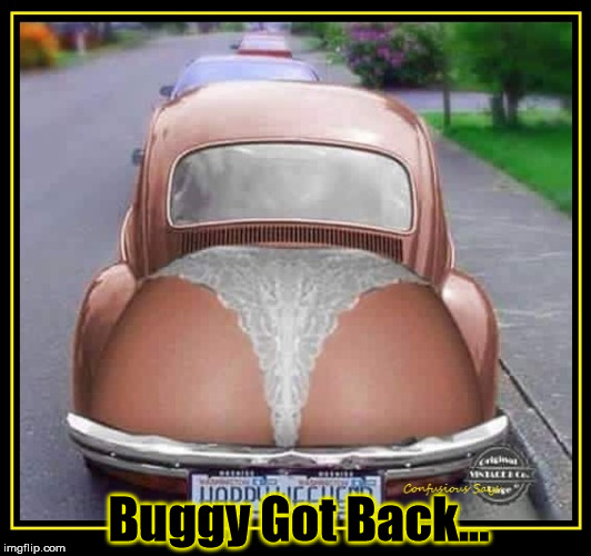 Buggy Got Back | Buggy Got Back... | image tagged in vw bug,thong | made w/ Imgflip meme maker