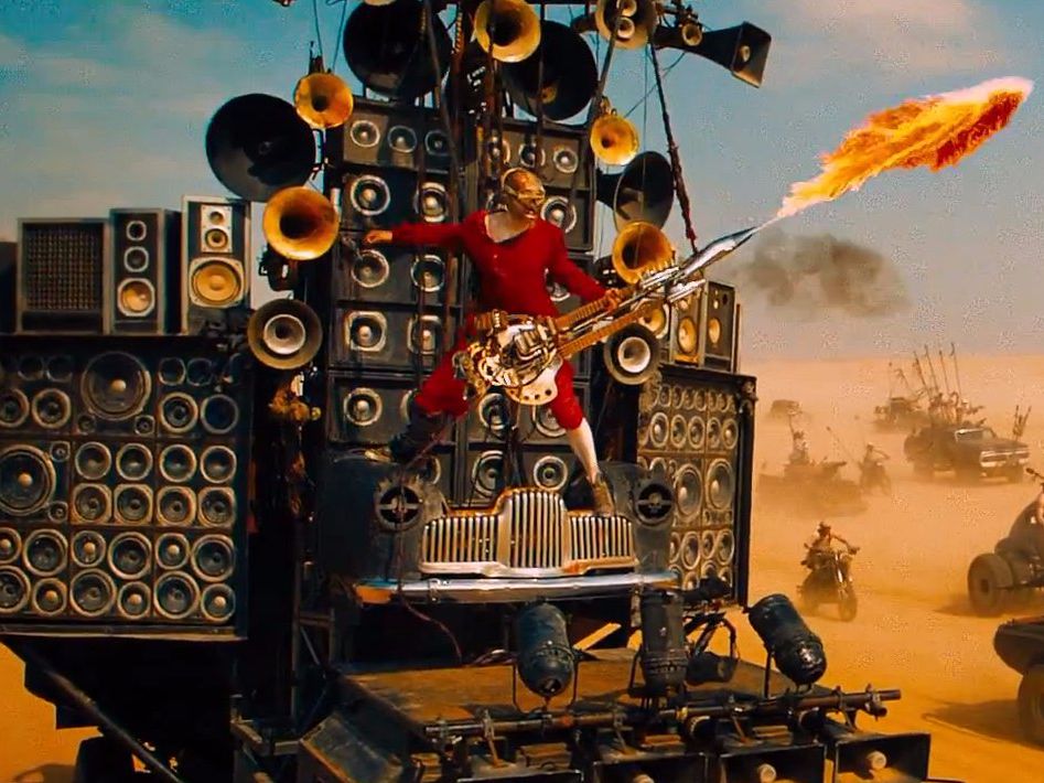 High Quality Fury Road Guitar Guy Awesome Blank Meme Template