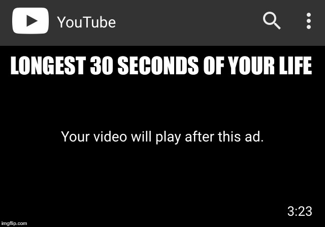 LONGEST 30 SECONDS OF YOUR LIFE | image tagged in longest 30 seconds | made w/ Imgflip meme maker