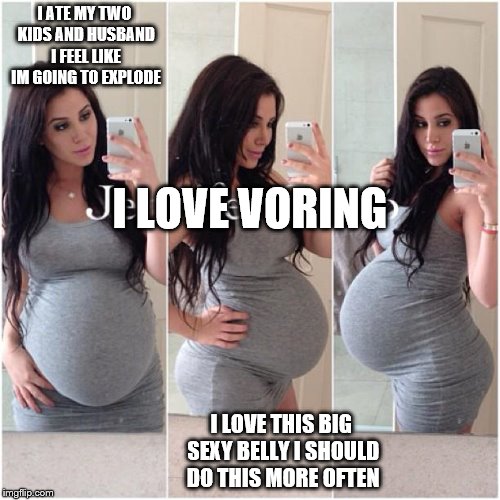 Woman vore belly