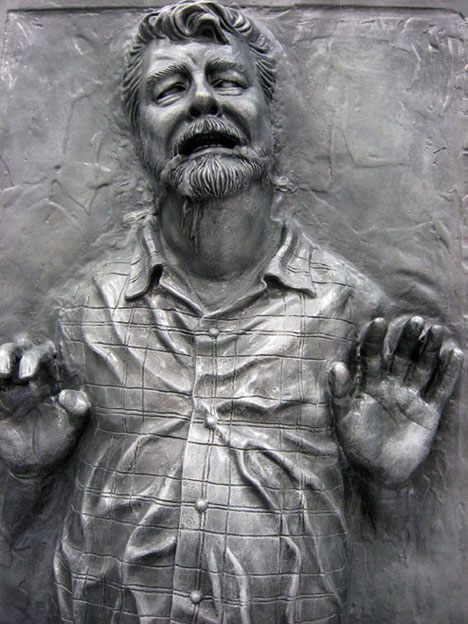 High Quality George Lucas Frozen In Carbonite Blank Meme Template
