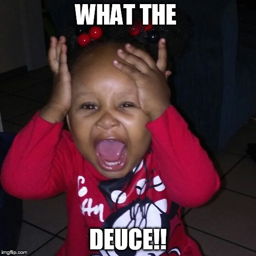 WHAT THE DEUCE!! | image tagged in omg,what the hell,wtf | made w/ Imgflip meme maker