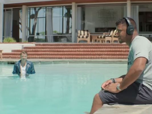 Russell Wilson's Pool Blank Meme Template