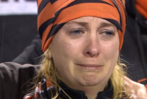 Crying bengals fan Blank Meme Template