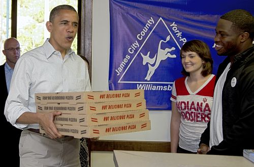 obama pizza delivery Blank Meme Template