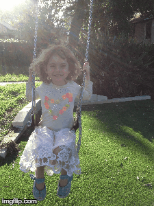 Skye on the swing - Imgflip