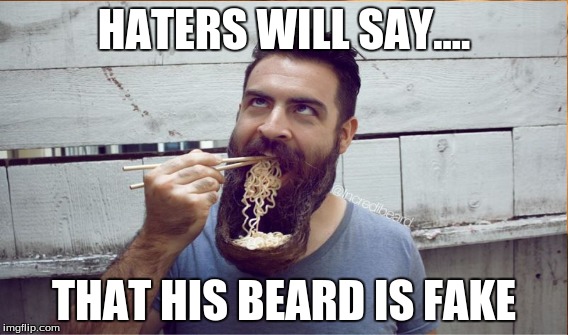 HATERS WILL SAY.... THAT HIS BEARD IS FAKE | image tagged in hipster | made w/ Imgflip meme maker