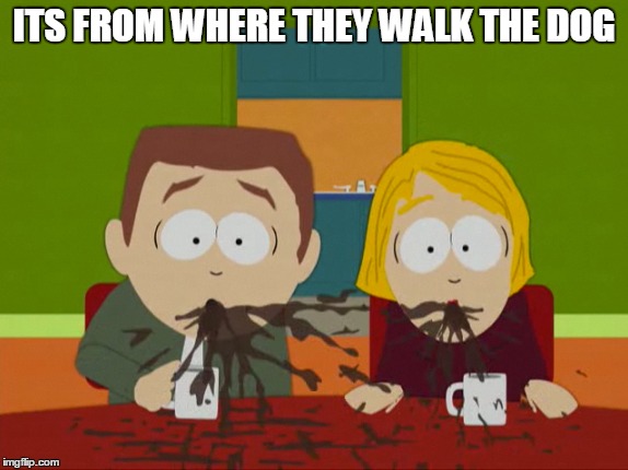 ITS FROM WHERE THEY WALK THE DOG | made w/ Imgflip meme maker
