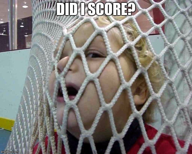 Hockey 1 | DID I SCORE? | image tagged in hockey 1 | made w/ Imgflip meme maker