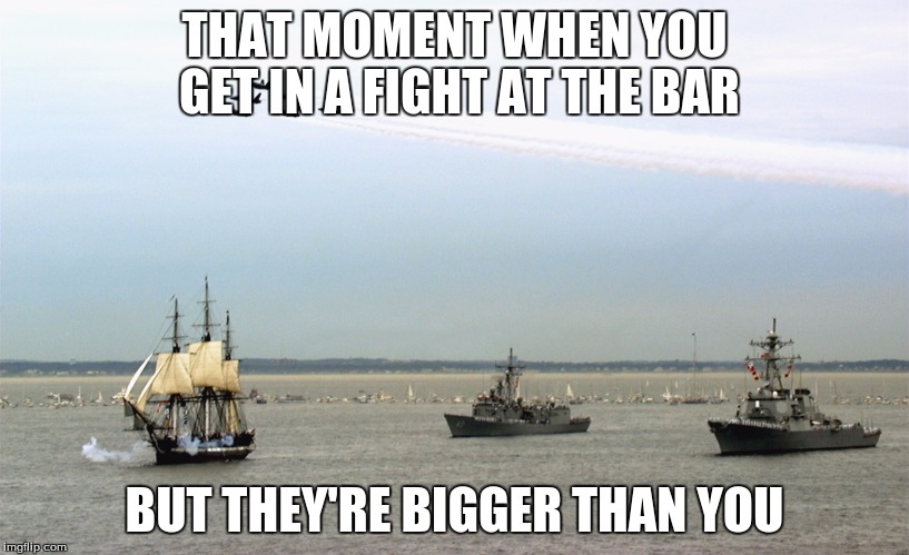 Does Charlie Daniels Band ring a bell? | THAT MOMENT WHEN YOU GET IN A FIGHT AT THE BAR; BUT THEY'RE BIGGER THAN YOU | image tagged in funny,memes | made w/ Imgflip meme maker