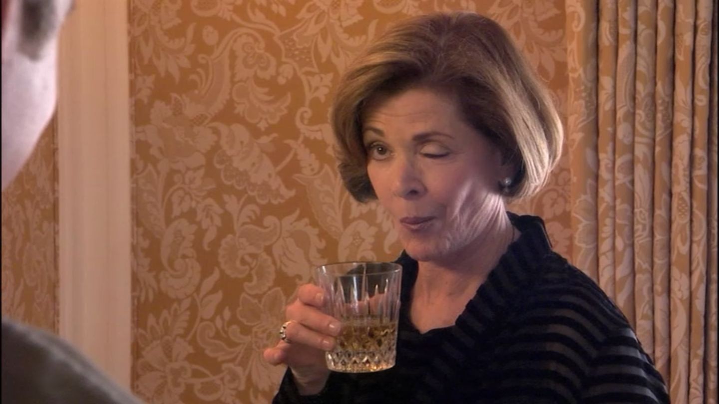 Lucille Bluth Wink Blank Meme Template