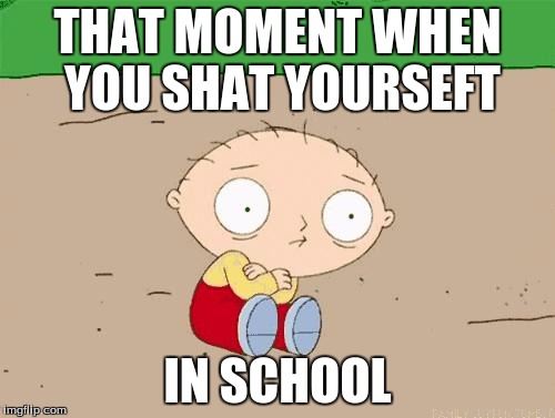 Family guy  | THAT MOMENT WHEN YOU SHAT YOURSEFT; IN SCHOOL | image tagged in family guy | made w/ Imgflip meme maker