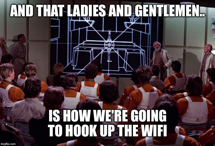 AND THAT LADIES AND GENTLEMEN.. IS HOW WE'RE GOING TO HOOK UP THE WIFI | made w/ Imgflip meme maker