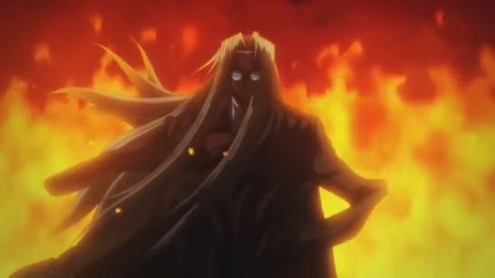 Integra Hellsing Fire Blank Meme Template