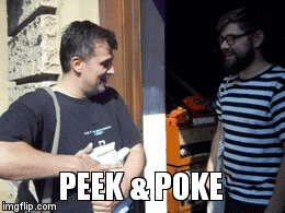 ANEDDOTICA MAGAZINE - PEEK & POKE | PEEK & POKE | image tagged in gifs | made w/ Imgflip video-to-gif maker