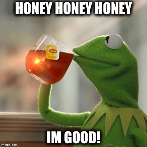 But That's None Of My Business | HONEY HONEY HONEY; IM GOOD! | image tagged in memes,but thats none of my business,kermit the frog | made w/ Imgflip meme maker