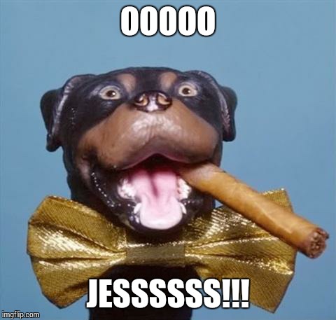 Triumph the Insult Comic Dog | OOOOO; JESSSSSS!!! | image tagged in triumph the insult comic dog | made w/ Imgflip meme maker
