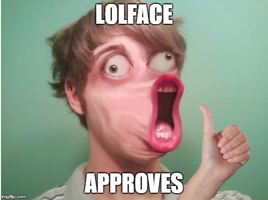 LOLFACE APPROVES | made w/ Imgflip meme maker