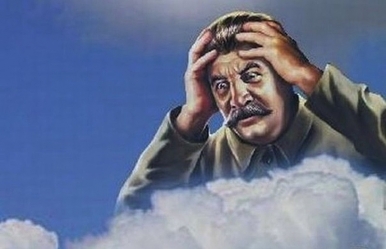 High Quality Stalin in Heaven Blank Meme Template