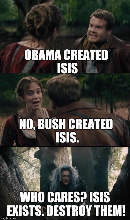 Who Cares? | OBAMA CREATED ISIS; NO, BUSH CREATED ISIS. WHO CARES? ISIS EXISTS. DESTROY THEM! | image tagged in who cares,meryl streep,isis,obama,bush | made w/ Imgflip meme maker