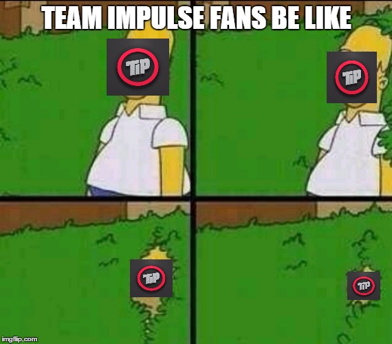 Simpsons | TEAM IMPULSE FANS BE LIKE | image tagged in simpsons | made w/ Imgflip meme maker