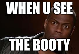 Kevin Hart Meme | WHEN U SEE; THE BOOTY | image tagged in memes,kevin hart the hell | made w/ Imgflip meme maker