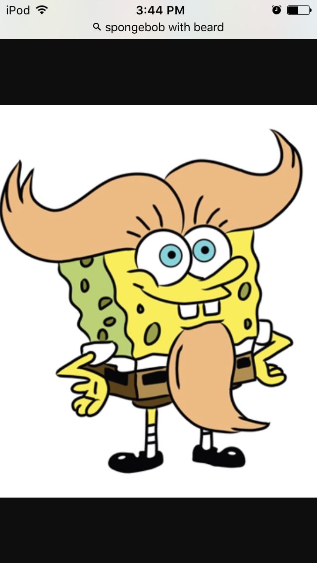 High Quality Spongebob with beard Blank Meme Template